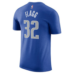 Nike Cooper Flagg Dallas Mavericks 2025 NBA Draft Icon Name & Number T-Shirt Blue