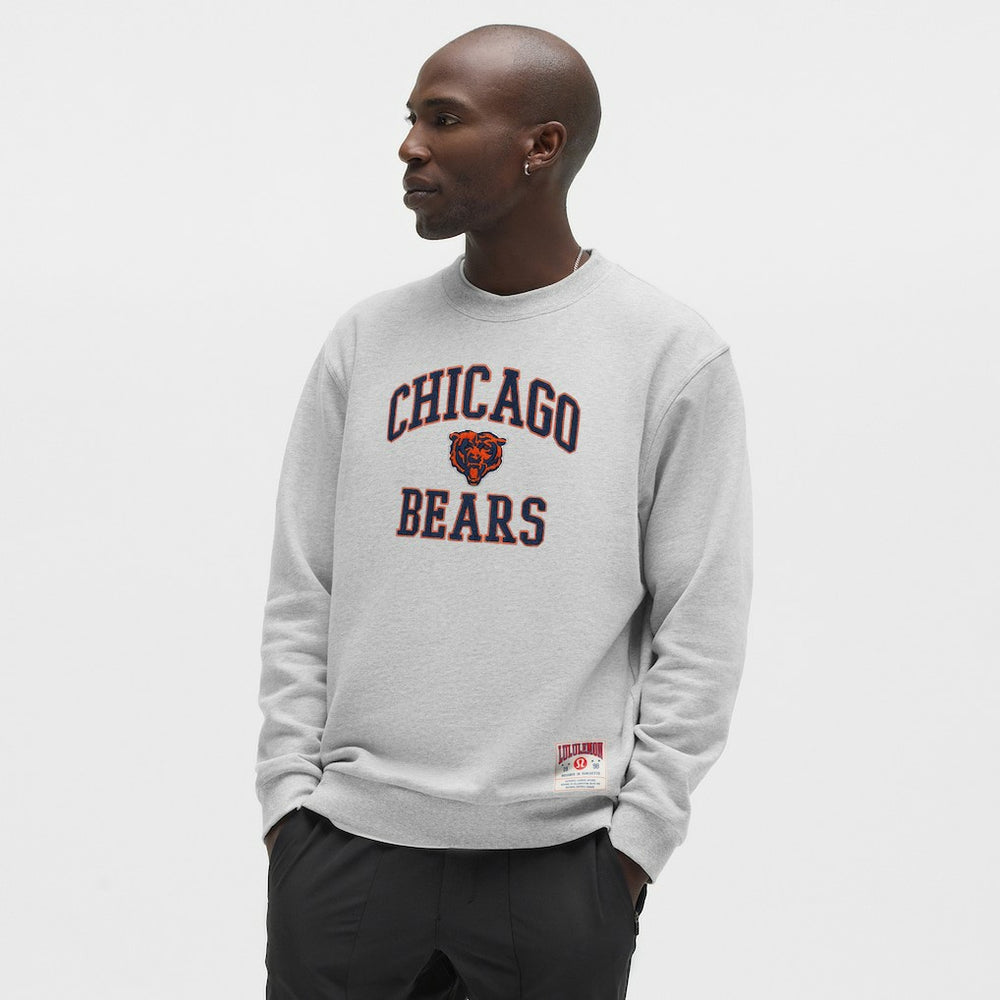 Chicago Bears lululemon Steady State Sweatshirt - Heathered Silver Drop - NFL