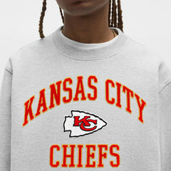 Kansas City Chiefs lululemon Steady State Sweatshirt - Heathered Silver Drop - NFL