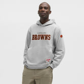 Cleveland Browns lululemon Steady State Pullover Hoodie - Heathered Silver Drop - NFL