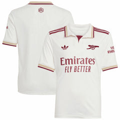 Adidas - Arsenal Youth 2025/26 Third Replica Jersey - White