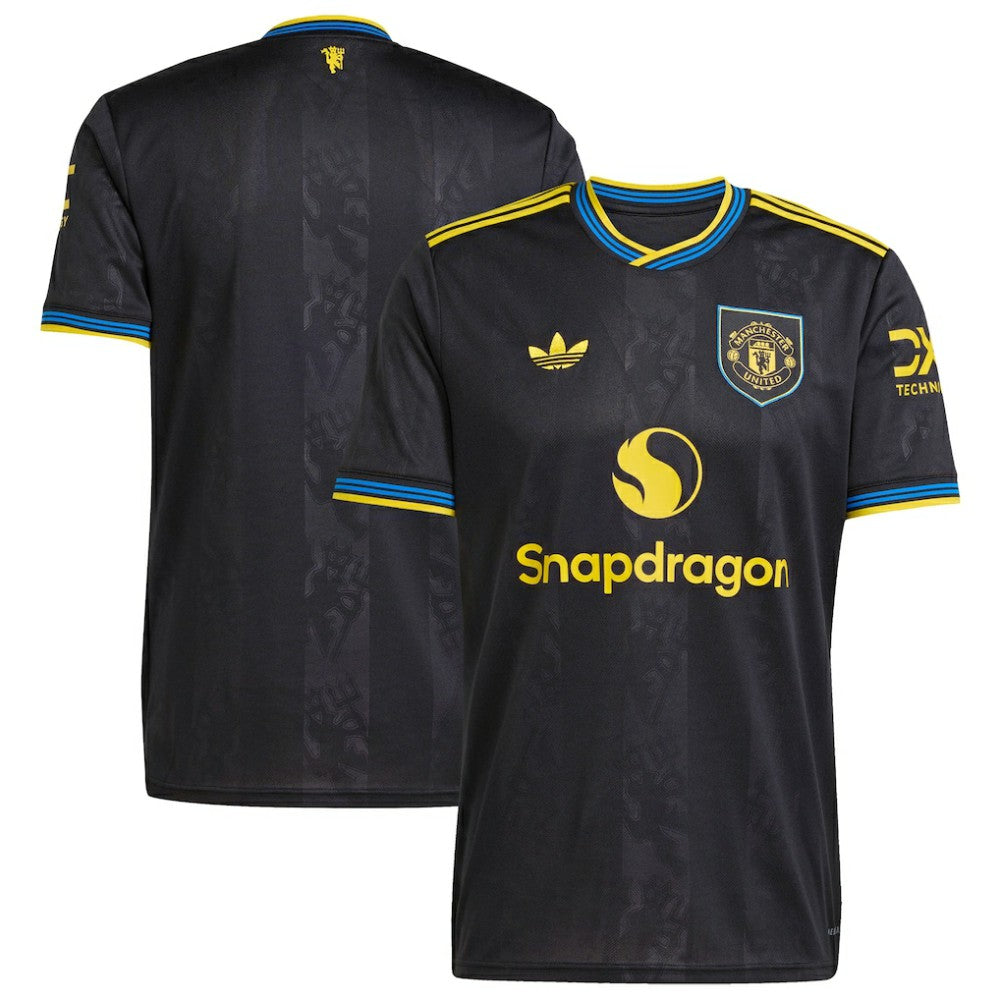 Adidas - Manchester United 2025/26 Third Replica Jersey - Black