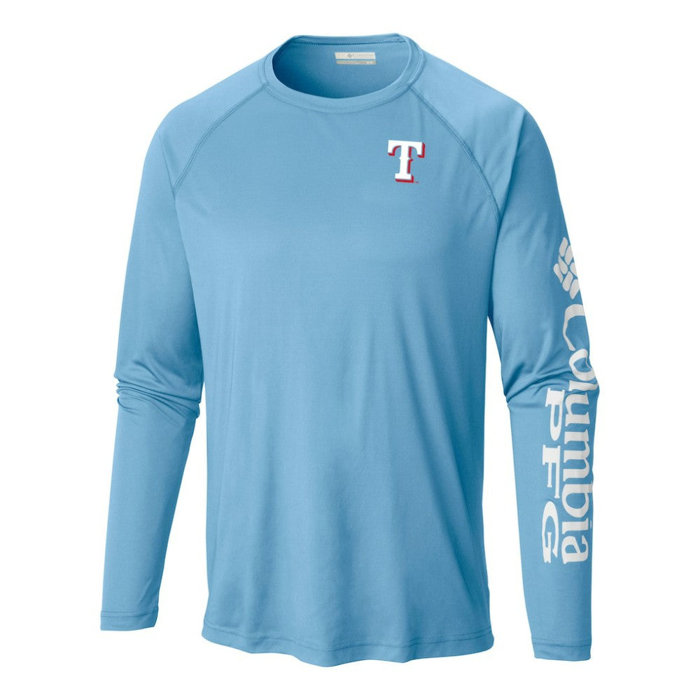 Texas Rangers Columbia Terminal Tackle Long Sleeve Shirt for sale