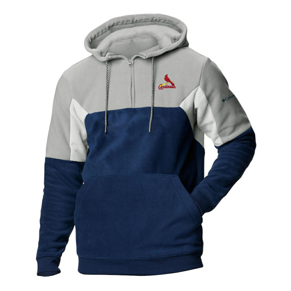 St. Louis Cardinals Columbia Men's Lodge Fleece Quarter-Zip Hoodie Sale