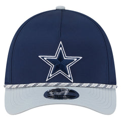 Dallas Cowboys Rope M-Crown A-Frame 39THIRTY Flex Hat - Navy/Silver - NFL