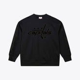 Washington Capitals Mitchell & Ness Phantom Fleece Crew Neck Sweatshirt - Black | NHL sale