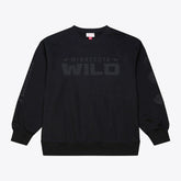Minnesota Wild Mitchell & Ness Phantom Fleece Crew Neck Sweatshirt - Black | NHL online