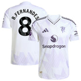 Adidas - Bruno Fernandes Manchester United 2025/26 Away Player Jersey - White