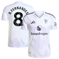 Adidas - Bruno Fernandes Manchester United 2025/26 Away Player Jersey - White