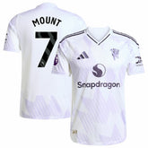 Adidas - Mason Mount Manchester United 2025/26 Away Player Jersey - White