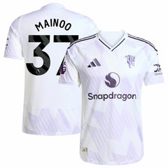 Adidas - Kobbie Mainoo Manchester United 2025/26 Away Player Jersey - White