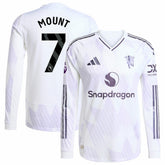 Adidas - Mason Mount Manchester United 2025/26 Away Long Sleeve Player Jersey - White