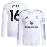 Adidas - Amad Diallo Manchester United 2025/26 Away Long Sleeve Player Jersey - White