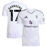 Adidas - Alejandro Garnacho Manchester United 2025/26 Away Replica Player Jersey - White