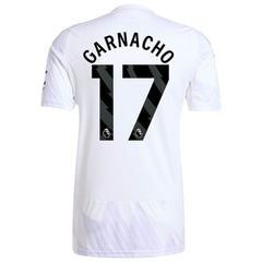 Adidas - Alejandro Garnacho Manchester United 2025/26 Away Replica Player Jersey - White