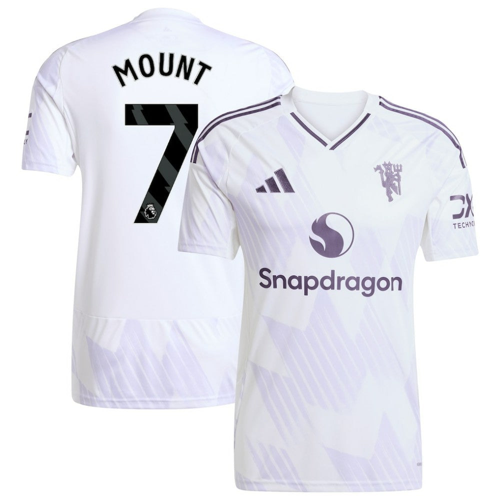 Adidas - Mason Mount Manchester United 2025/26 Away Replica Player Jersey - White