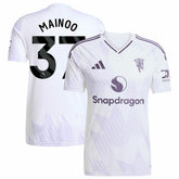 Adidas - Kobbie Mainoo Manchester United 2025/26 Away Replica Player Jersey - White