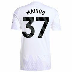 Adidas - Kobbie Mainoo Manchester United 2025/26 Away Replica Player Jersey - White
