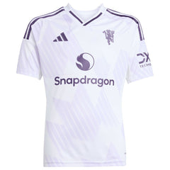 Adidas - Bruno Fernandes Manchester United Youth 2025/26 Away Replica Player Jersey - White