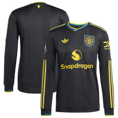 Adidas - Manchester United 2025/26 Third Long Sleeve Jersey - Black