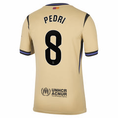 Nike - Pedri Barcelona 2025/26 Away Stadium Replica Jersey - Gold