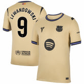 Nike - Robert Lewandowski Barcelona 2025/26 Away Stadium Replica Jersey - Gold