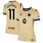 Nike - Raphinha Barcelona Women's 2025/26 Away Stadium Replica Jersey - Gold