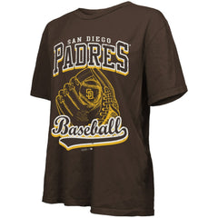 San Diego Padres Majestic Threads Women's Oversized First Base T-Shirt Sale