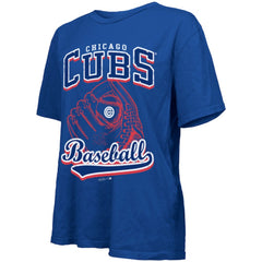 Chicago Cubs Majestic Threads Women's Oversized First Base T-Shirt Sale