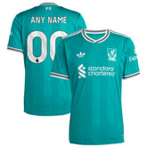 Adidas - Liverpool 2025/26 Third Replica Custom Jersey - Green