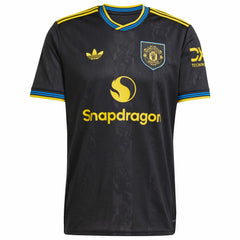 Adidas - Manchester United 2025/26 Third Replica Custom Jersey - Black