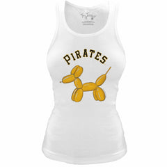 Pittsburgh Pirates Tiny Turnip Women's Fitted Balloon Dog Tri-Blend Tank Top Online