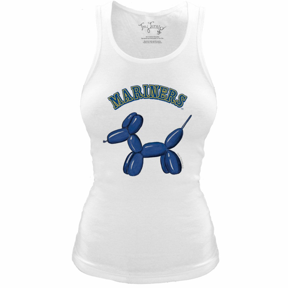 Seattle Mariners Tiny Turnip Women's Fitted Balloon Dog Tri-Blend Tank Top Sale