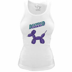Arizona Diamondbacks Tiny Turnip Women's Fitted Balloon Dog Tri-Blend Tank Top Sale