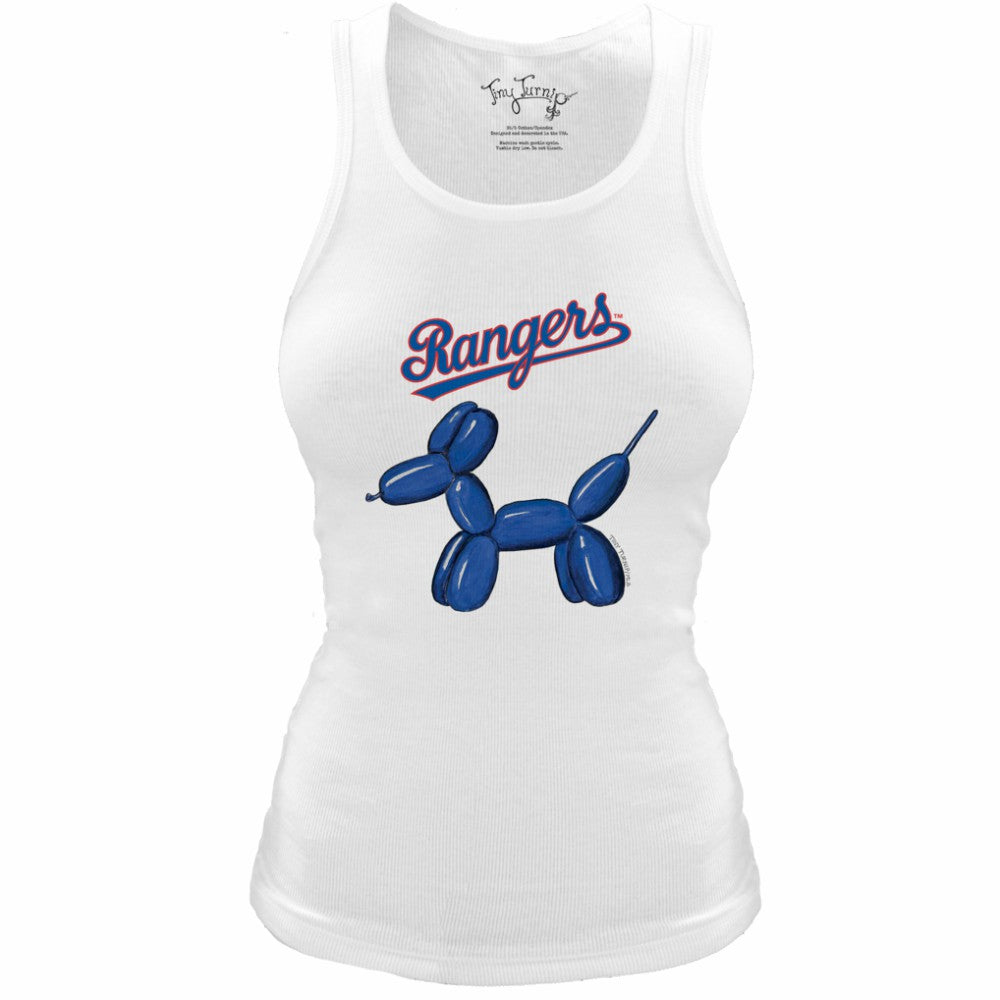 Texas Rangers Tiny Turnip Women's Fitted Balloon Dog Tri-Blend Tank Top Discount