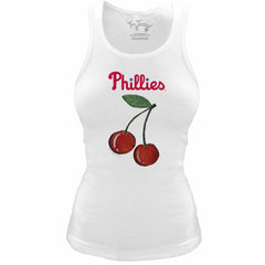 Philadelphia Phillies Tiny Turnip Women's Fitted Cherries Tri-Blend Tank Top Online