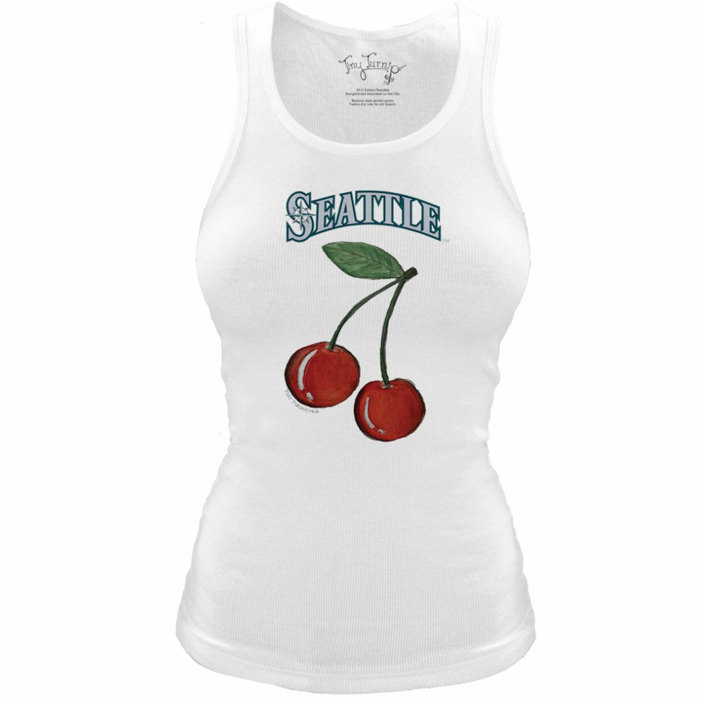 Seattle Mariners Tiny Turnip Women's Fitted Cherries Tri-Blend Tank Top Discount