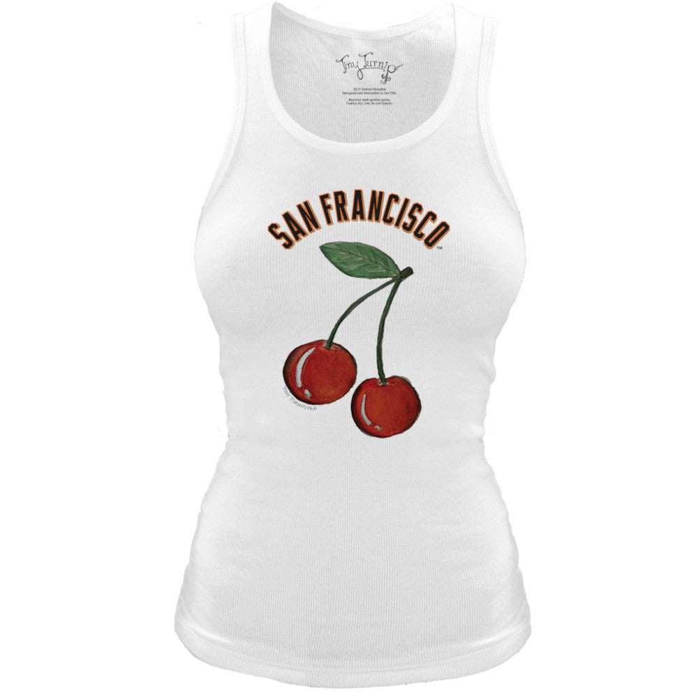 San Francisco Giants Tiny Turnip Women's Fitted Cherries Tri-Blend Tank Top for sale