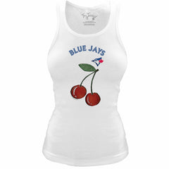 Toronto Blue Jays Tiny Turnip Women's Fitted Cherries Tri-Blend Tank Top for sale