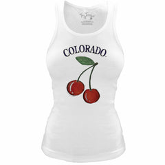 Colorado Rockies Tiny Turnip Women's Fitted Cherries Tri-Blend Tank Top Discount