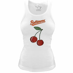 Baltimore Orioles Tiny Turnip Women's Fitted Cherries Tri-Blend Tank Top for sale