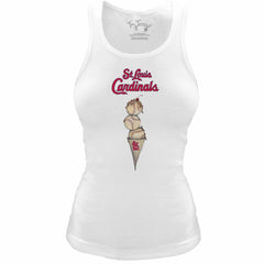 St. Louis Cardinals Tiny Turnip Women's Fitted Triple Scoop Tri-Blend Tank Top Online