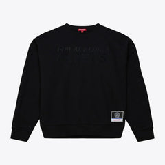 Philadelphia Flyers Mitchell & Ness Unisex Phantom Fleece Crew Neck Sweatshirt - Black | NHL Clearance