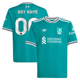Adidas - Liverpool Youth 2025/26 Third Replica Custom Jersey - Green