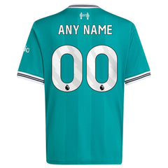 Adidas - Liverpool Youth 2025/26 Third Replica Custom Jersey - Green