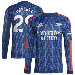 Adidas - Kai Havertz Arsenal 2025/26 Away Replica Long Sleeve Player Jersey - Blue