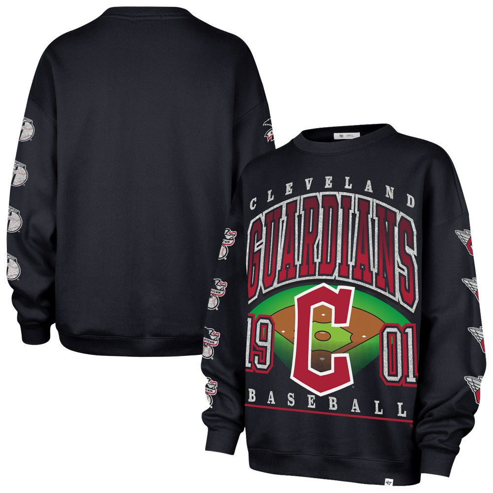 Cleveland Guardians '47 Women's Trendy Team Go Big Oversized Sweatshirt for sale
