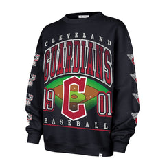 Cleveland Guardians '47 Women's Trendy Team Go Big Oversized Sweatshirt for sale