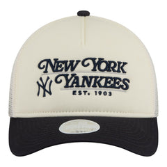 New York Yankees New Era Women's Retro 9FORTY M-Crown A-Frame Trucker Adjustable Hat Online