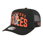 Baltimore Orioles New Era Youth Logo Fade A-Frame 9FIFTY Snapback Hat Discount